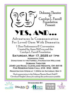Another "Yes, And..." Performance This Saturday!